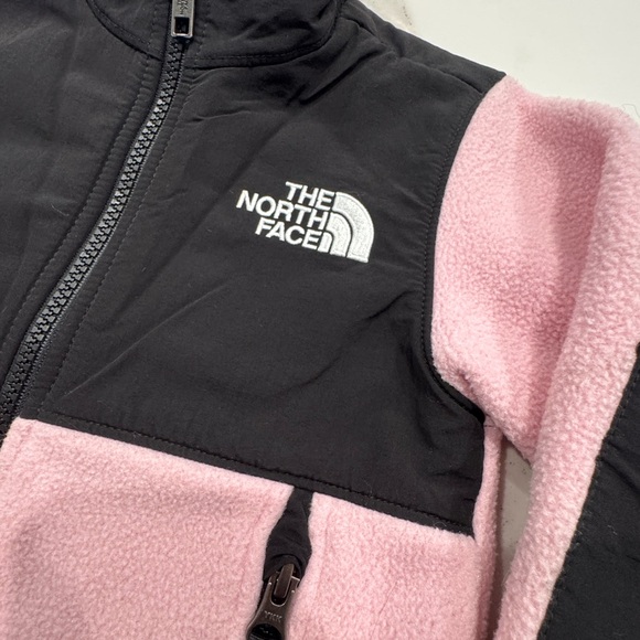 The North Face Toddler Denali Fleece Jacket Pink & Black Polartec 2T - Picture 3 of 9